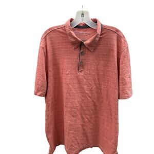 Cooper Jones Supply Co. Mens Soft Cotton Polo Shirt Size XL Salmon Orange